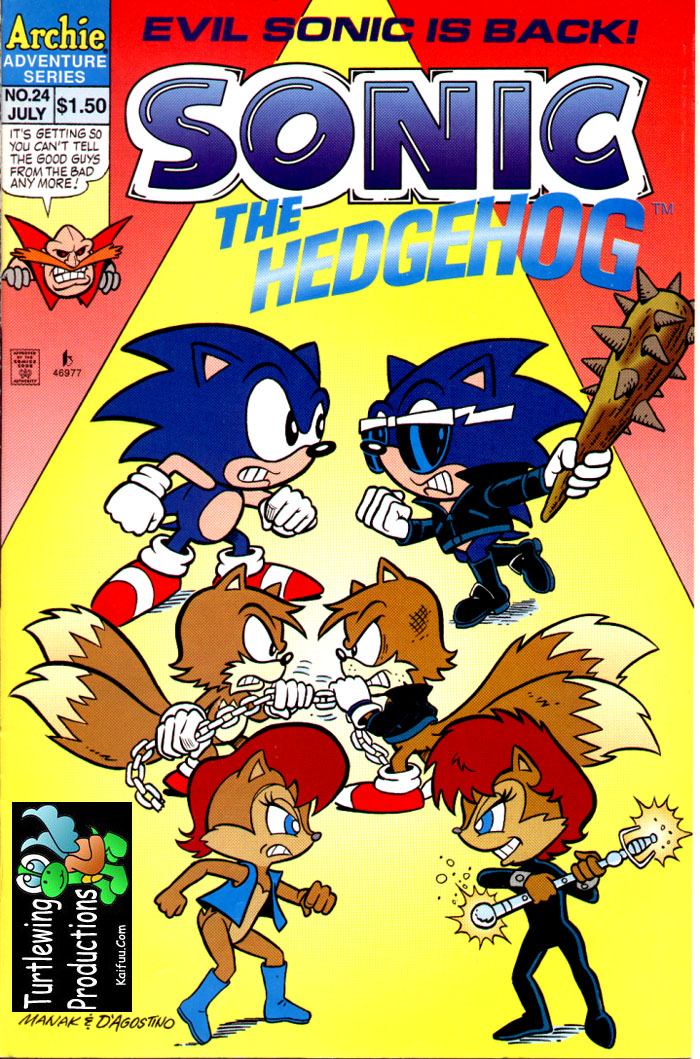 Sonic - Archie Adventure Series July 1995 Comic cover page